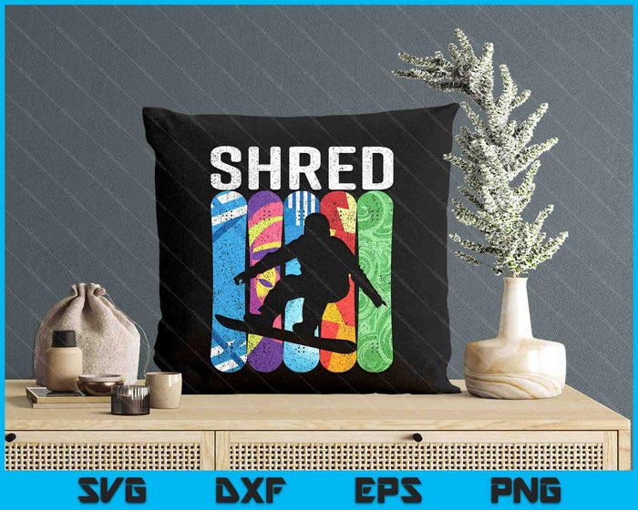 Shred Winter Snowboard Snowboarding Rider SVG PNG Digital Printable Files Shred Winter Snowboard Snowboarding Rider SVG PNG Digital Printable Files