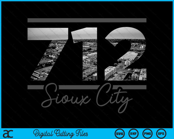 Sioux City 712 Area Code Skyline Iowa Vintage SVG PNG Digital Cutting Files Sioux City 712 Area Code Skyline Iowa Vintage SVG PNG Digital Cutting Files
