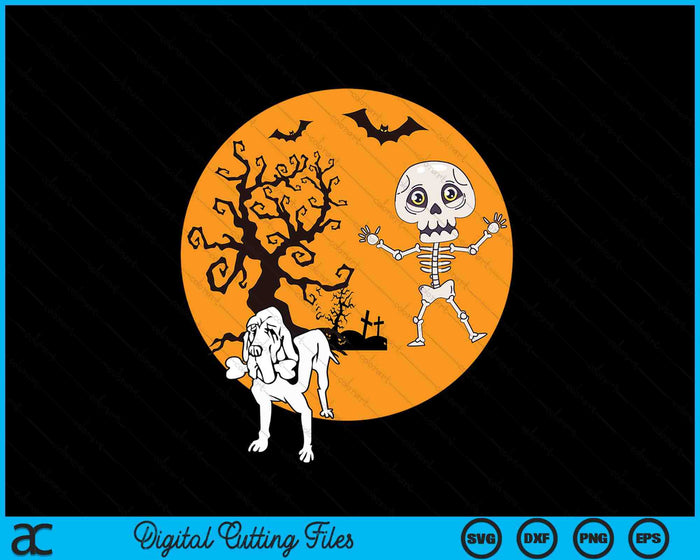 Skeleton Bone Halloween Costume Dog Halloween Bloodhound SVG PNG Digital Cutting File Skeleton Bone Halloween Costume Dog Halloween Bloodhound SVG PNG Digital Cutting File
