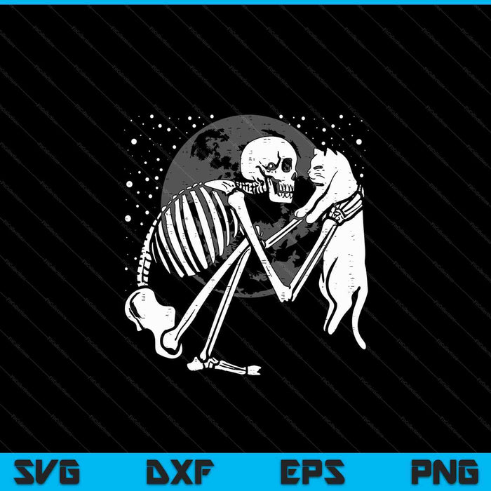 Skeleton Cat Skull Kitty Cute Goth Halloween Men Women Kids SVG PNG Digital Cutting Files Skeleton Cat Skull Kitty Cute Goth Halloween Men Women Kids SVG PNG Digital Cutting Files