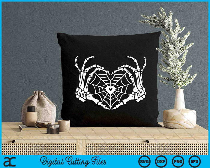 Skeleton Hand Heart Spiderweb Halloween Cobweb Party Costume SVG PNG Digital Cutting File Skeleton Hand Heart Spiderweb Halloween Cobweb Party Costume SVG PNG Digital Cutting File