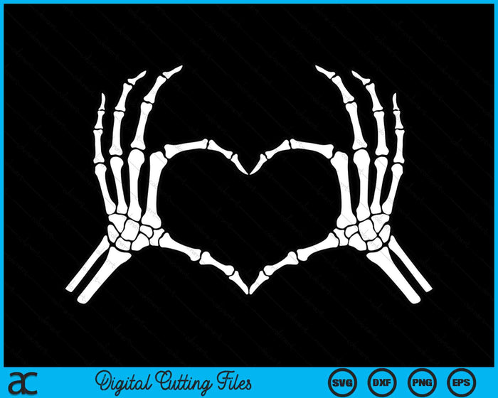 Skeleton Hands Making Heart Halloween Costume SVG PNG Digital Cutting Files Skeleton Hands Making Heart Halloween Costume SVG PNG Digital Cutting Files