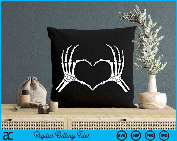 Skeleton Hands Making Heart Halloween Costume SVG PNG Digital Cutting Files Skeleton Hands Making Heart Halloween Costume SVG PNG Digital Cutting Files
