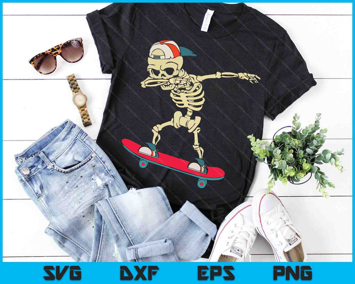 Esqueleto Skateboard Dabbing Skate SVG PNG Archivos de corte digital Esqueleto Skateboard Dabbing Skate SVG PNG Archivos de corte digital