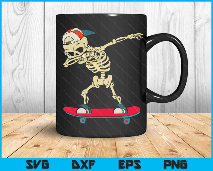 Esqueleto Skateboard Dabbing Skate SVG PNG Archivos de corte digital Esqueleto Skateboard Dabbing Skate SVG PNG Archivos de corte digital
