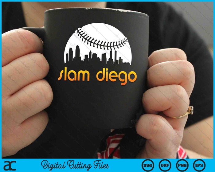 Slam Diego Baseball Fan SVG PNG Archivos de corte digital Slam Diego Baseball Fan SVG PNG Archivos de corte digital