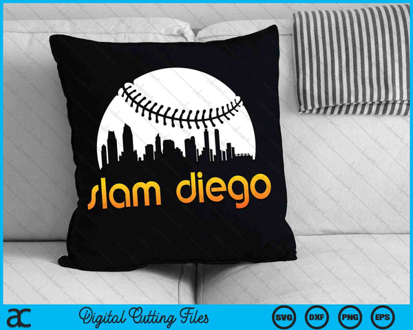 Slam Diego Baseball Fan SVG PNG Archivos de corte digital