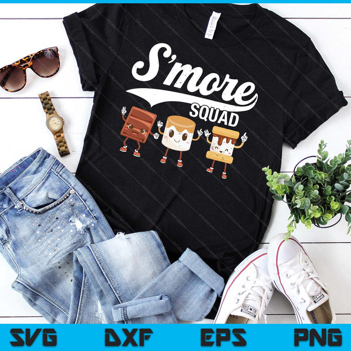 Smore Squad Camping Campfire Chocolate Marshmallow S'mores SVG PNG Digital Cutting Files Smore Squad Camping Campfire Chocolate Marshmallow S'mores SVG PNG Digital Cutting Files