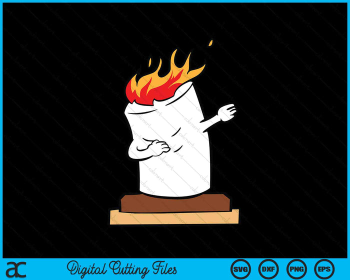 Smores Camping Marshmallow Halloween Dabbing SVG PNG Digital Cutting Files Smores Camping Marshmallow Halloween Dabbing SVG PNG Digital Cutting Files