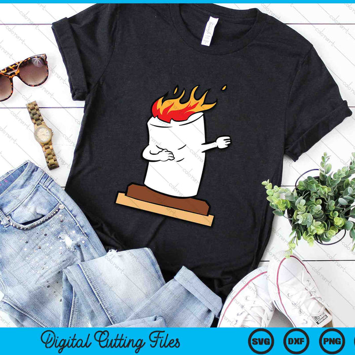 Smores Camping Marshmallow Halloween Dabbing SVG PNG Digital Cutting Files Smores Camping Marshmallow Halloween Dabbing SVG PNG Digital Cutting Files