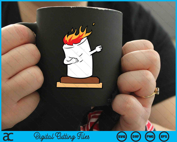 Smores Camping Marshmallow Halloween Dabbing SVG PNG Digital Cutting Files Smores Camping Marshmallow Halloween Dabbing SVG PNG Digital Cutting Files