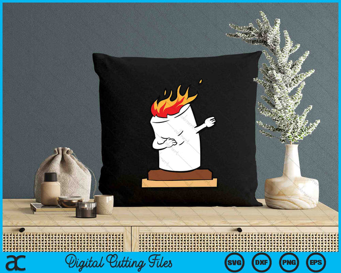 Smores Camping Marshmallow Halloween Dabbing SVG PNG Digital Cutting Files Smores Camping Marshmallow Halloween Dabbing SVG PNG Digital Cutting Files