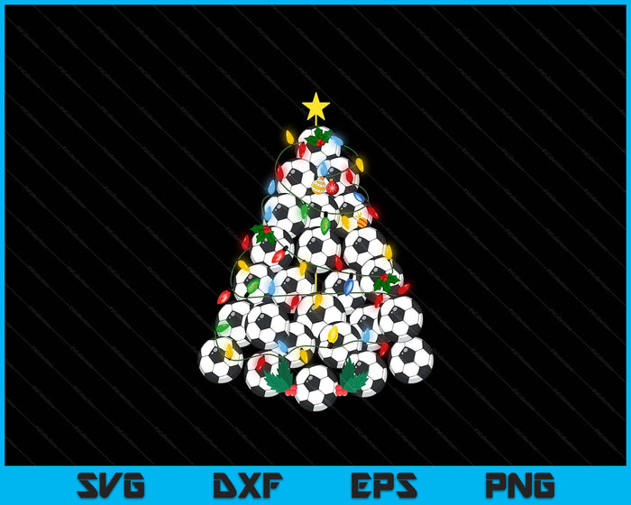 Soccer Football Christmas Tree Xmas Pajamas Player Coach SVG PNG Digital Printable Files Soccer Football Christmas Tree Xmas Pajamas Player Coach SVG PNG Digital Printable Files