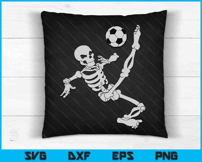 Voetbal skelet Halloween voetbalspeler Halloween SVG PNG digitale snijbestanden Voetbal skelet Halloween voetbalspeler Halloween SVG PNG digitale snijbestanden