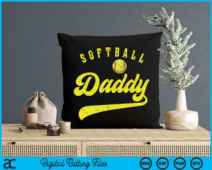 Softball Daddy SVG PNG Digital Printable Files Softball Daddy SVG PNG Digital Printable Files