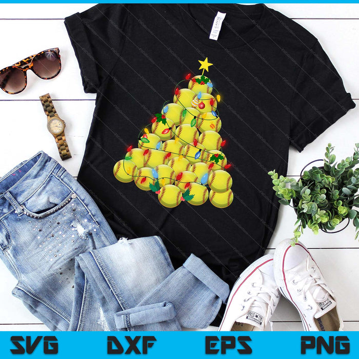 Softball Football Christmas Tree Xmas Pajamas Player Coach SVG PNG Digital Printable Files Softball Football Christmas Tree Xmas Pajamas Player Coach SVG PNG Digital Printable Files