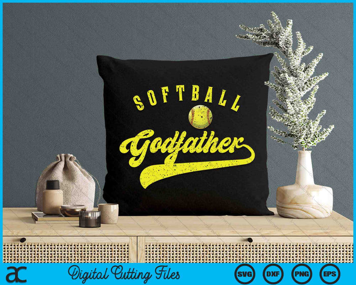 Softball Godfather SVG PNG Digital Printable Files Softball Godfather SVG PNG Digital Printable Files