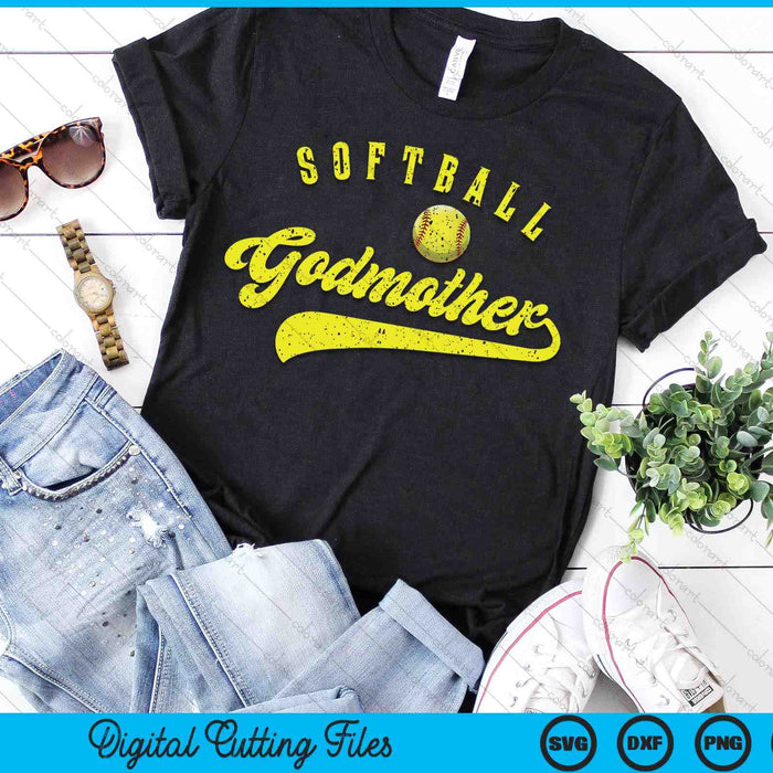 Softball Godmother SVG PNG Digital Printable Files Softball Godmother SVG PNG Digital Printable Files