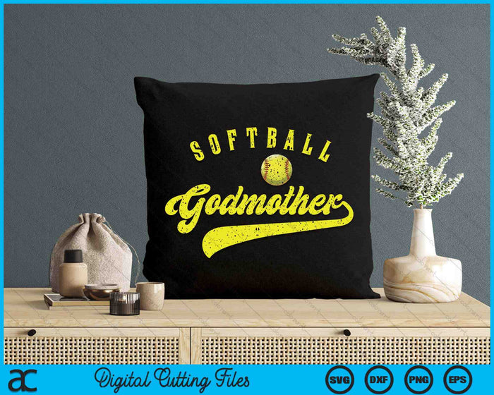 Softball Godmother SVG PNG Digital Printable Files Softball Godmother SVG PNG Digital Printable Files