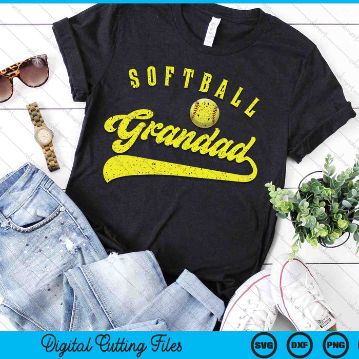 Softball Grandad SVG PNG Digital Printable Files Softball Grandad SVG PNG Digital Printable Files