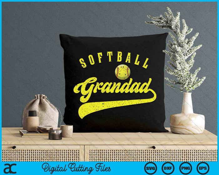 Softball Grandad SVG PNG Digital Printable Files Softball Grandad SVG PNG Digital Printable Files