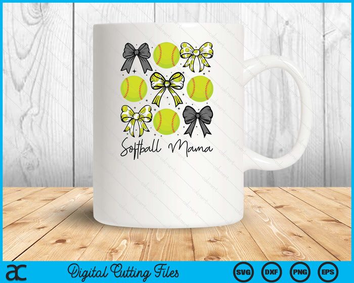 Softball Mama Coquette Bow Softball Season SVG PNG Digital Printable Files Softball Mama Coquette Bow Softball Season SVG PNG Digital Printable Files
