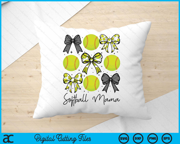 Softball Mama Coquette Bow Softball Season SVG PNG Digital Printable Files Softball Mama Coquette Bow Softball Season SVG PNG Digital Printable Files