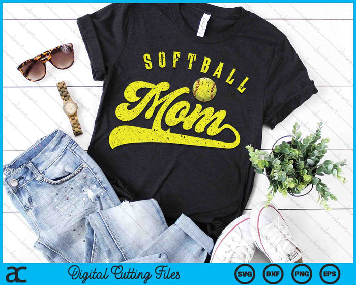 Softball Mom SVG PNG Digital Printable Files Softball Mom SVG PNG Digital Printable Files