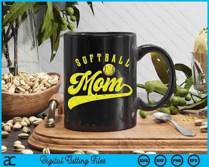 Softball Mom SVG PNG Digital Printable Files Softball Mom SVG PNG Digital Printable Files