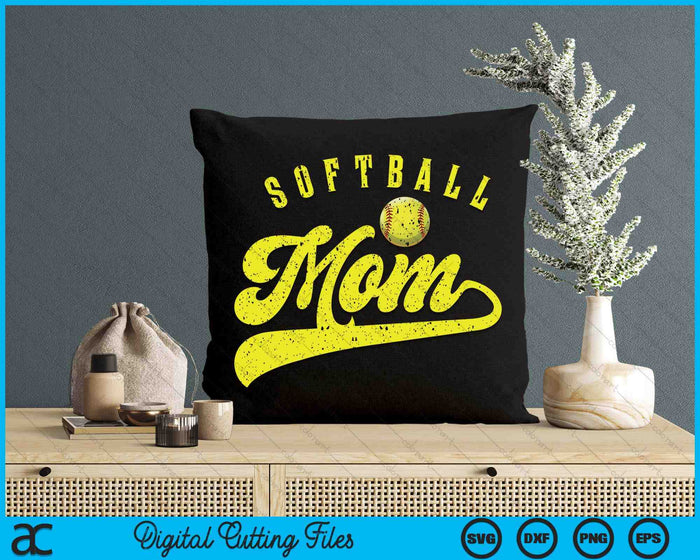 Softball Mom SVG PNG Digital Printable Files Softball Mom SVG PNG Digital Printable Files