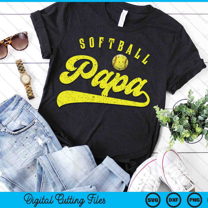 Softball Papa SVG PNG Digital Printable Files Softball Papa SVG PNG Digital Printable Files