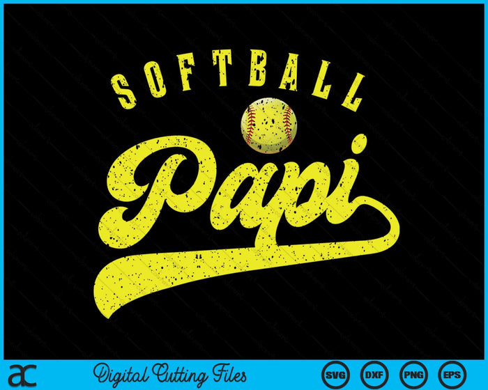 Softball Papi SVG PNG Digital Printable Files Softball Papi SVG PNG Digital Printable Files