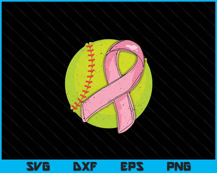 Softball Pink Ribbon Breast Cancer Awareness Sport Lover SVG PNG Digital Cutting Files Softball Pink Ribbon Breast Cancer Awareness Sport Lover SVG PNG Digital Cutting Files