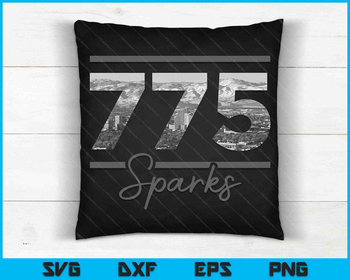 Sparks 775 Area Code Skyline Nevada Vintage SVG PNG Cutting Printable Files Sparks 775 Area Code Skyline Nevada Vintage SVG PNG Cutting Printable Files