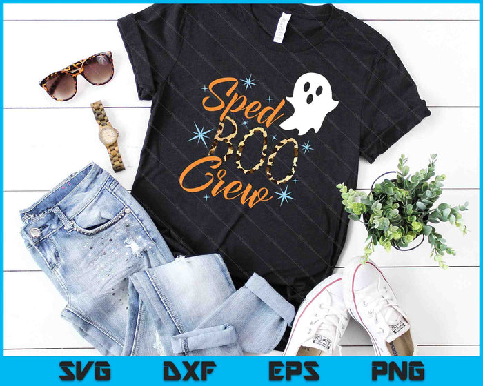 Sped Boo Crew Profesor Halloween Traje SVG PNG Archivos de corte digital Sped Boo Crew Profesor Halloween Traje SVG PNG Archivos de corte digital