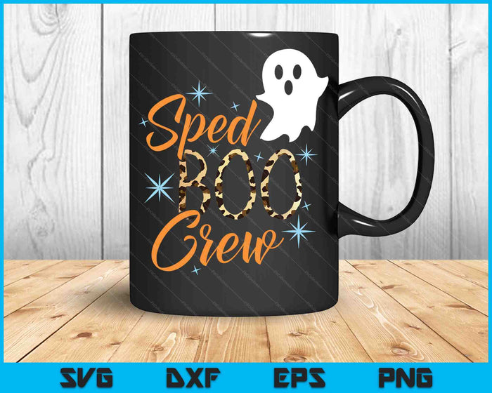 Sped Boo Crew Profesor Halloween Traje SVG PNG Archivos de corte digital Sped Boo Crew Profesor Halloween Traje SVG PNG Archivos de corte digital