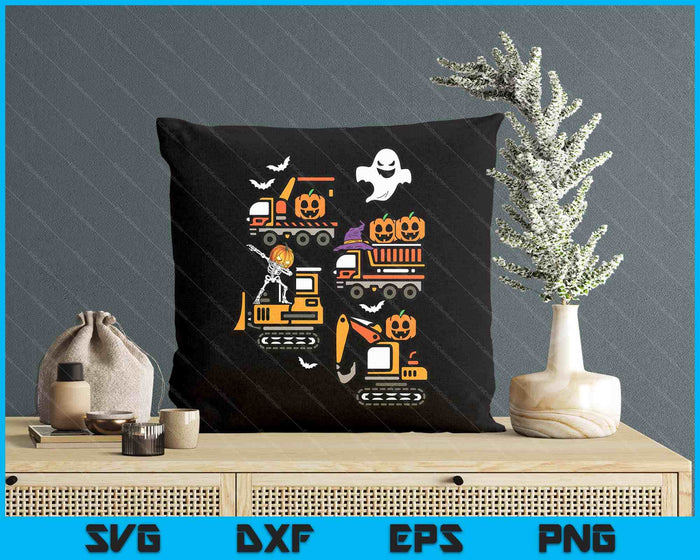 Spooky Construction Trucks Halloween Costume SVG PNG Digital Printable Files Spooky Construction Trucks Halloween Costume SVG PNG Digital Printable Files