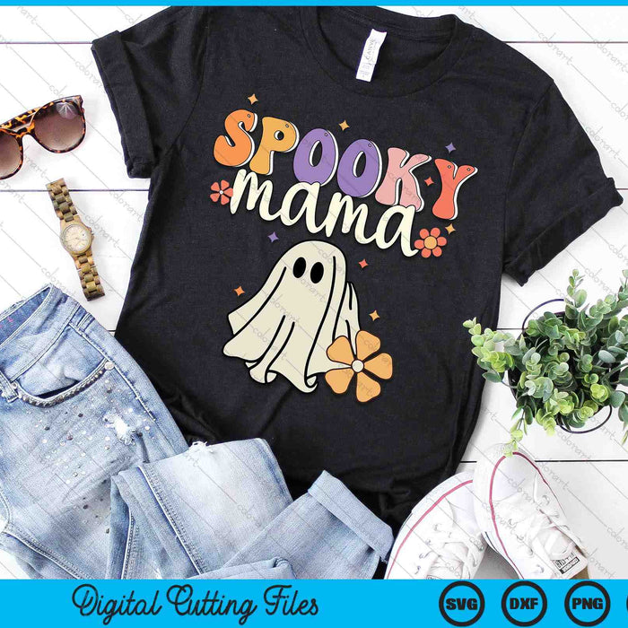 Spooky Mama Halloween Groovy Vintage Funny Ghost Halloween SVG PNG Digital Cutting Files Spooky Mama Halloween Groovy Vintage Funny Ghost Halloween SVG PNG Digital Cutting Files
