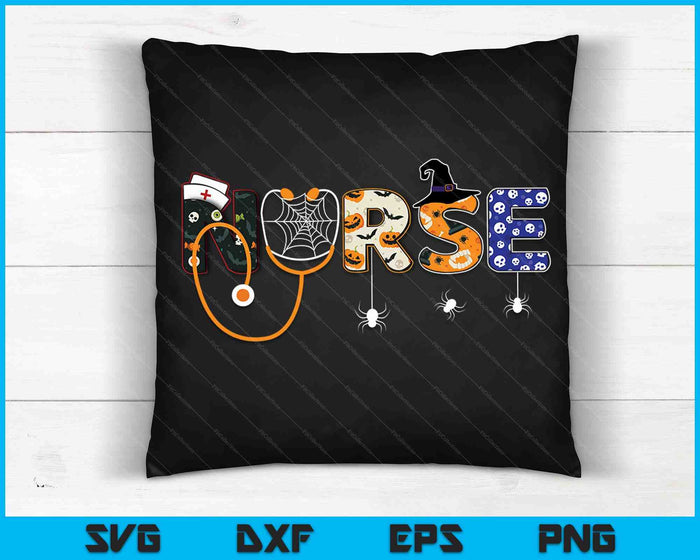Enfermera espeluznante disfraz de Halloween enfermería atención sanitaria SVG PNG corte archivos imprimibles Enfermera espeluznante disfraz de Halloween enfermería atención sanitaria SVG PNG corte archivos imprimibles