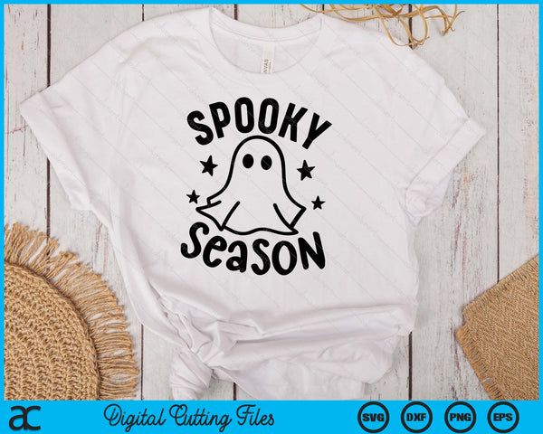 Spooky Season Cute Ghost Halloween SVG PNG Digital Cutting Files