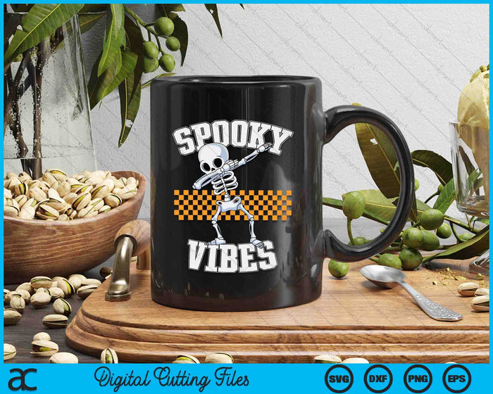 Spooky Vibes Dabbing Skeleton Monster Kids Boys Halloween SVG PNG Digital Cutting File Spooky Vibes Dabbing Skeleton Monster Kids Boys Halloween SVG PNG Digital Cutting File