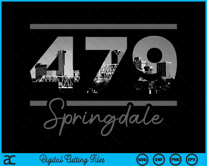 Springdale 479 Area Code Skyline Arkansas Vintage SVG PNG Digital Cutting Files Springdale 479 Area Code Skyline Arkansas Vintage SVG PNG Digital Cutting Files