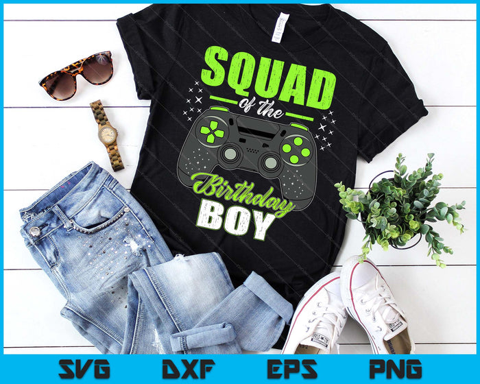Squad Of The Birthday Boy Matching Video Gamer Birthday SVG PNG Digital Printable Files Squad Of The Birthday Boy Matching Video Gamer Birthday SVG PNG Digital Printable Files