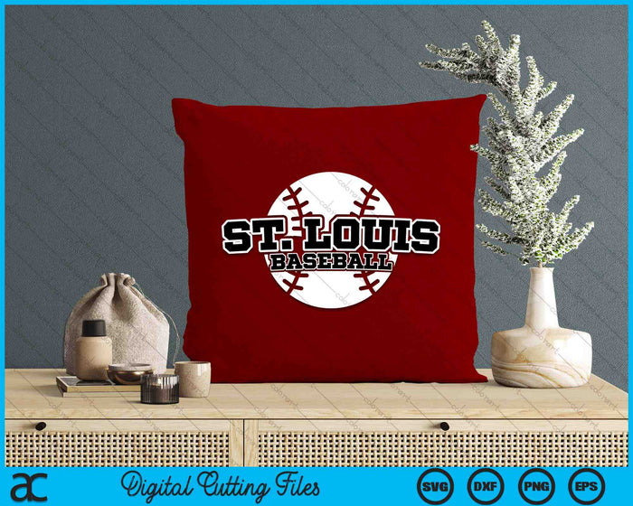 St. Louis Baseball Block Font SVG PNG Digital Cutting Files St. Louis Baseball Block Font SVG PNG Digital Cutting Files