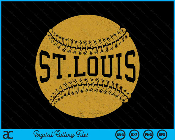 St. Louis Baseball Fan SVG PNG Digital Cutting Files