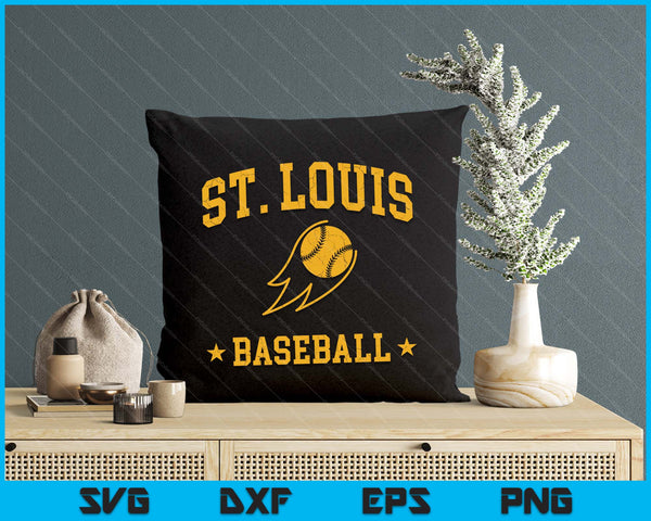 St. Louis Baseball Vintage Gameday Retro Baseball Lover SVG PNG Digital Printable Files