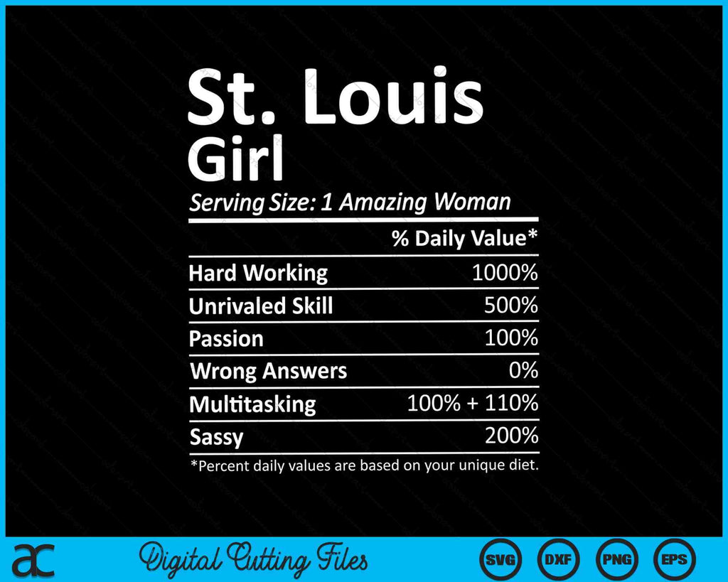 St. Louis Girl MO Missouri Funny City Home Roots SVG Cutting Files –  creativeusarts