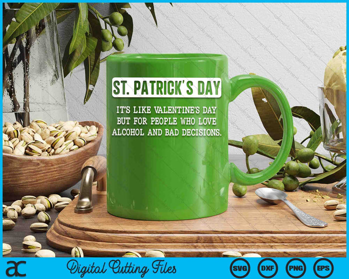 St. Patricks Day Drinking Men Women St Pats Definition SVG PNG Digital Cutting Files