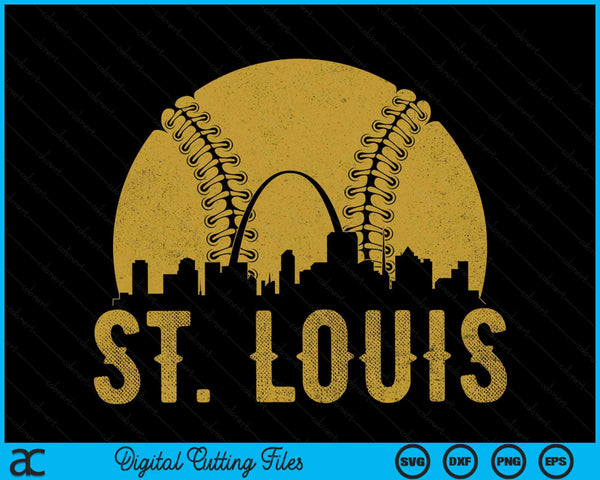 St Louis Baseball Fan SVG PNG Cutting Printable Files