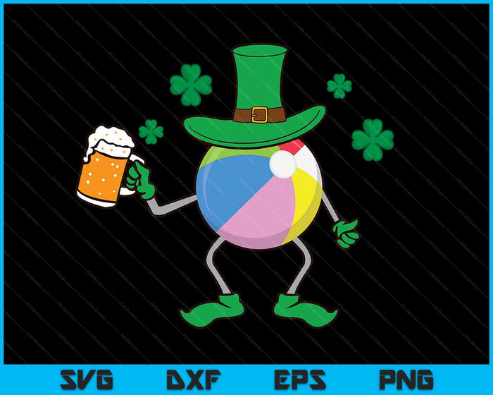 St Patrick's Day Irish Beach Ball Beer SVG PNG Digital Cutting Files St Patrick's Day Irish Beach Ball Beer SVG PNG Digital Cutting Files
